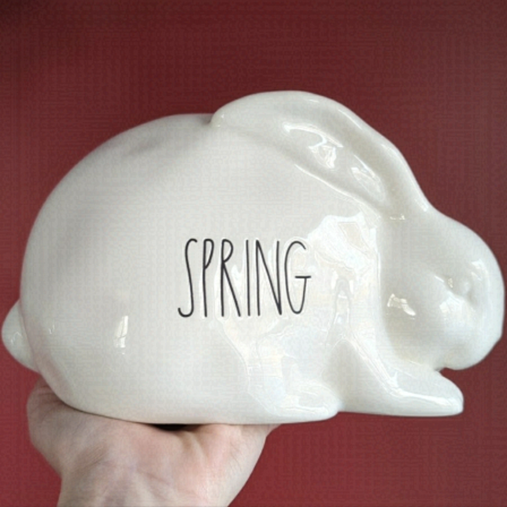 HTF Rae Dunn SPRING Bunny Tabletop Decor